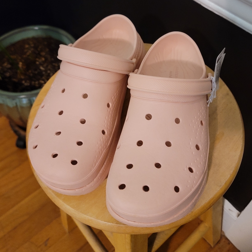 Skechers Foamies Arch Fit Slip On Clog Shoe Blush W9